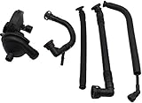 Crankcase Vent Valve Breather Hose Kit Replacement for BM-W E46,E39,E60 320i,323i,325, 325i,325ci,328i,330i,330ci,330xi,525i,528i - 5 Piece Value Kit PCV Crank Case Ventilation Oil Separator Hose