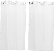 Yardenfun 2 Pçs Cortinas De Escurecimento De Quarto Cortinas De Janela Painéis De Cortina Cortinas Térmicas Transparentes Persianas De Linho Painéis De Cortina De Linho Cortinas