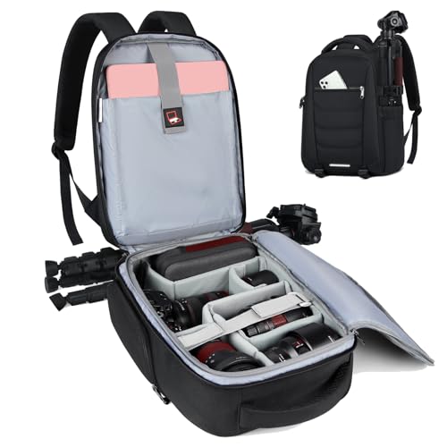 Professional Camera Backpack Anti-Theft Waterproof Camera Bag Camera Laptop Backpack 14 Inch with...