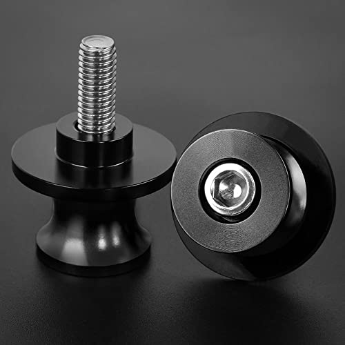 VSTROM 650/XT 1000/XT 1050/XT 2pcs Montageständer Racingadapter M8 Bobbins CNC Ständeraufnahme Für SUZUKI V-STROM 650 650XT 1000 1000XT 1050 1050XT(Schwarz)