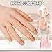 Naughtology Silicon Practice Hand for Acrylic Nails, Realistic Fake Hand with Stand, 40 Nail Tips and 48 Adhesive Tabs, Reusable & Flexible Mannequin Training Model for Manicure & Nail Art Practice