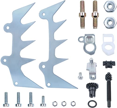 Adefol Griffes de Chain Kits pour Stihl MS660 MS460 MS440 066 046 044, Butée à Griffes + Vis Assorties + Tendeur de Chaîne + Boulon et Écrou Pièces Tronçonneuse Accessoire (avec Kit Tendeur)