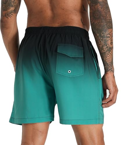 Image of APTRO Men's Swim Trunks with Compression Liner 5 Inch Bathing Suit Beach Swimsuits