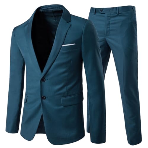 Allthemen Anzug Herren Anzug 2 Teilig Slim Fit Herrenanzug Hochzeit Anzüge...