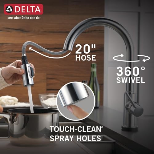 Delta 9159T-AR-DST Faucet Trinsic Touch Kitchen Faucet Brushed Nickel thumb #6