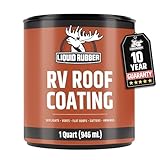 FLEXIBLE WATERPROOF MEMBRANE: Our professional-grade RV roof sealant creates a flexible seal, preventing leaks and water damage while maintaining flexibility in all temperatures - perfect for travel trailers, campers, pop up campers, rv’s, and for ke...