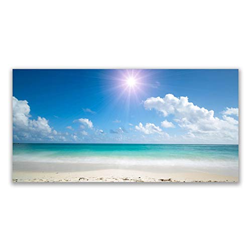 Tableau acrylique paysage de plage 120x60cm de qualité premium luxe - 2