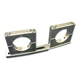 Materialstärke: 13mm A.S.-SAT ALU-Schielhalter 2-Fach, Universal Multifeedschiene für Satspiegel