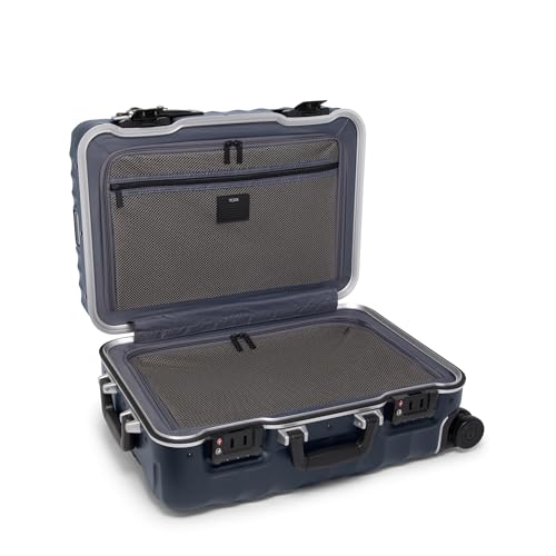 TUMI International 4 Wheel Carry On Suitcase, Navy Texture, Blue, One Size2