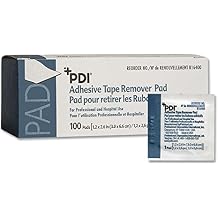 PDI Adhesive Tape Remover Pads - Medical Adhesive Remover for Skin, Removes Tape, Bandages, Stoma, Gentle on Skin - Individual Packet, 1.2 in. x 2.6 in., 100 Pads, 10 Packs, 1000 Total