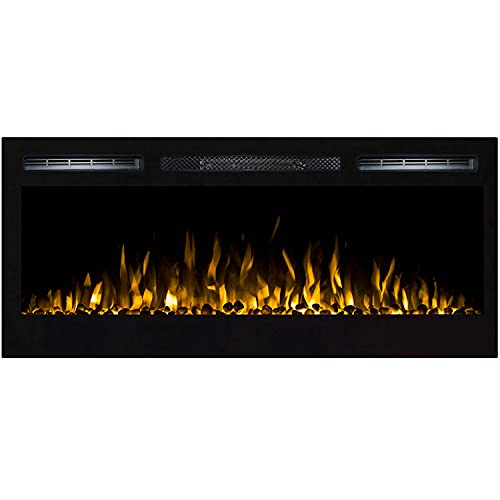 Up To 50% OFF Regal Flame Lexington 35" Built-in Ventless Heater Recessed Wall Mounted Electric Fireplace - Pebble