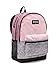Victoria's Secret Pink Campus Backpack Chalk Rose Black Logos, Medium