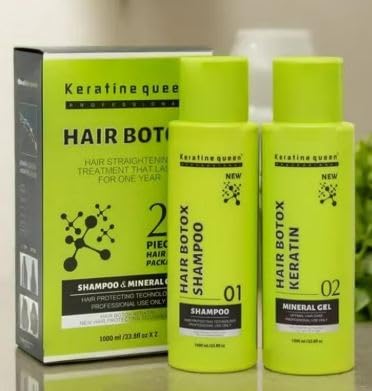 Hair Botox shampoo and conditioner Set for Hair Straightening Treatment-set of 2-1000ml/each