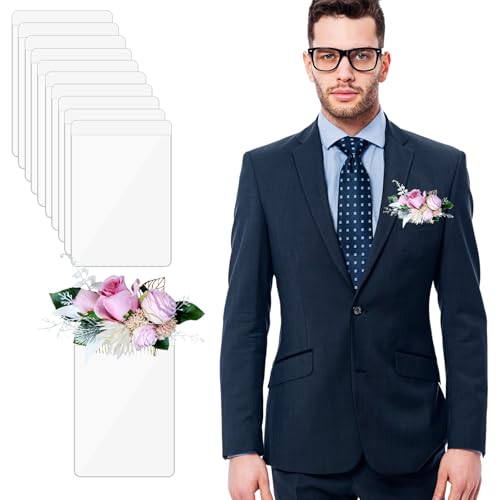 Yuomeaz Pocket Boutonniere PVC Sleeve