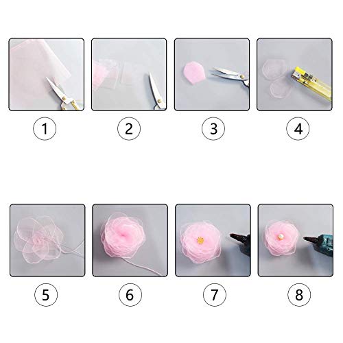Ph Pandahall 100Pcs 5X7 Inch Heart Printed Organza Bags Jewelry Pouch Bags Mesh Sheer Drawstring Bags Wedding Favors Bag Gift Bags For Mother Valentine's Day Festival Christmas Small Business #TOP6