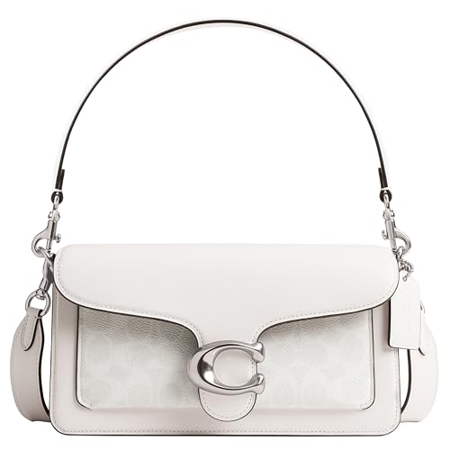 Coach Tabby Shoulder Bag 26 in Signature Canvas, LH/White Chalk
