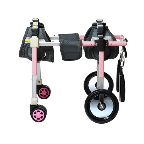 Fauteuil roulant pour chien et genouillère réglable pour double patte arrière