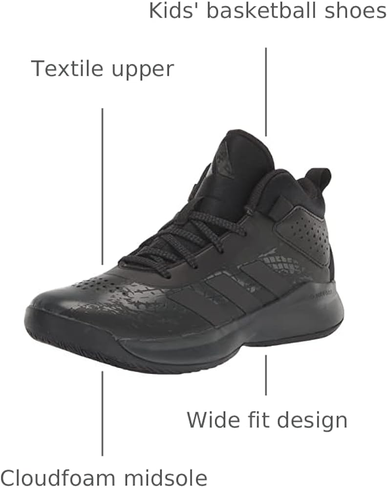 com | Adidas Cross Em Up 5 Basketball Shoe, Black&frasl;Black