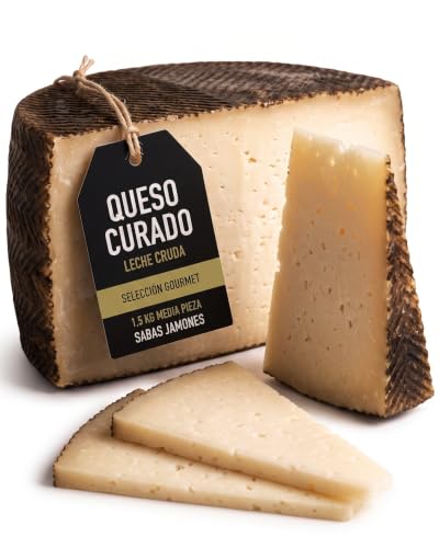 Queso Curado Leche Cruda Vaca Oveja Cabra 1.5 Kg Media Pieza Artesano