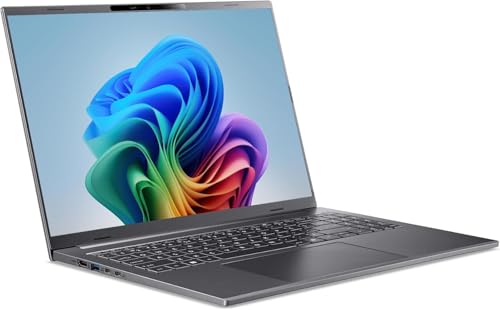 Image of Acer Aspire 16 AI Copilot Plus Laptop A16-52MT-9520 32GB RAM 1TB SSD | 16in WUXGA IPS touchscreen, up to 5.1GHz, Intel Arc 140V graphics, WiFi 7, Steel Gray