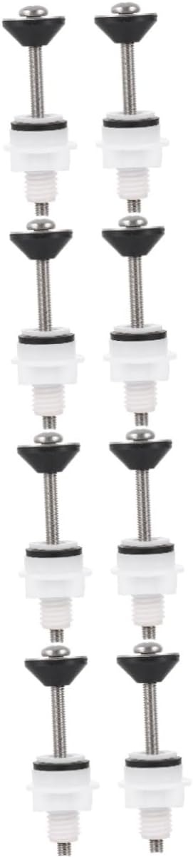 ARTIBETTER 8pcs Toilet Seats Replacement Screws Durable Hinges Bolts for Easy Installation Reliable Toilet Parts Fit for Dual Flush Systems