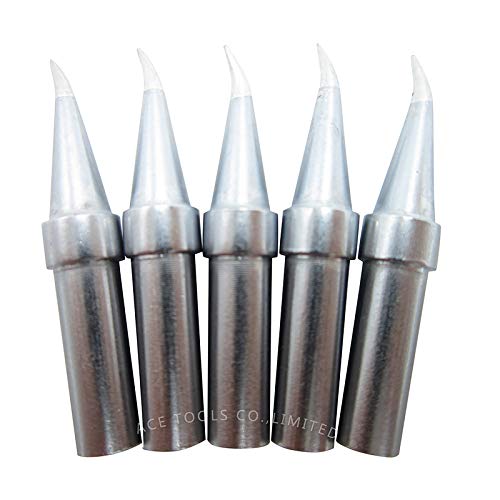 Image of ETX Bent Conical Round All-round 0.2mm for WESD50 WES50 WESD51 WES51 PES50 LR20 PES51 LR21 WE1010NA (WE1010EU) WE1010 ACE Brand Solder Iron Handle Tips Great for Drag Soldering (5)