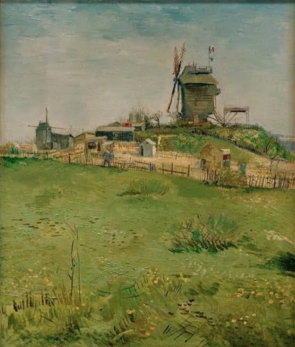 Tableau Le moulin de Van Gogh image sur toile pour décoration de salon