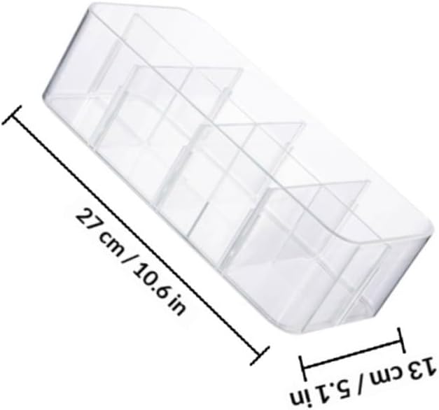 Underwear Storage Box with Lid, 2pcs Closet Drawer Organizer with 4 and 8 Compartments, Plastic Classified Storage Bin for Socks at Home