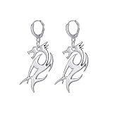 Color: oro y plata Pendientes para mujer Pendientes de aro de perlas Pendientes pequeños y pendientes voladores for mujer Dragón Dragón Hombres Pendientes de moda Pendientes Accesorios for la nariz Sin perforación ( Col