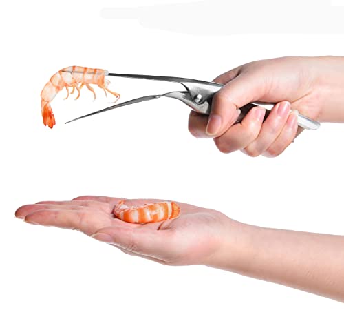 2 Pcs Shrimp Deveiner Tool Stainless Steel Shrimp Peeler Portable Lobster, Prawn,Shrimp Cleaner Knife Prawn Shell Peeler For Kitchen Shrimp Peeling Tools #TOP1