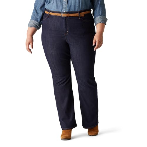 Levi Strauss Signature Women's Modern Bootcut Jeans Mid-Rise Stretch Denim (Also Available in Plus), (New) Island Rinse, 18 Plus Regular
