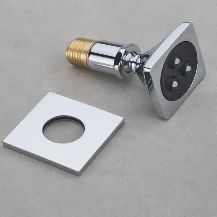 Aquieen Wall Mounted Wave 2" Rain Body Shower Jets Brass Square (Chrome) (B09ZJ48HRY) Amazon Price History, Amazon Price Tracker