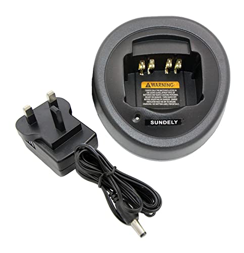 SUNDELY® Ni-MH Ni-CD Li-ion base de carga cargador de escritorio para Motorola Radio EX560XLS GP338 HT750 MTX850 PRO7150 PTX700 Cover