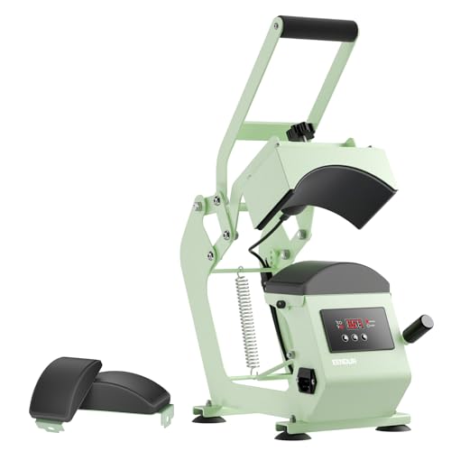 Hat Press Heat Machine for Caps with 2 Platens, Precise Temp&Timer...