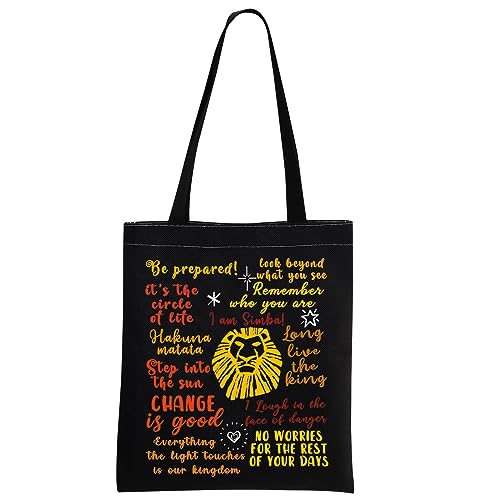 MNIGIU The Lion Tote Bag The Lion Movie Inspired Gift The Lion Merchandise The Lion Quote
