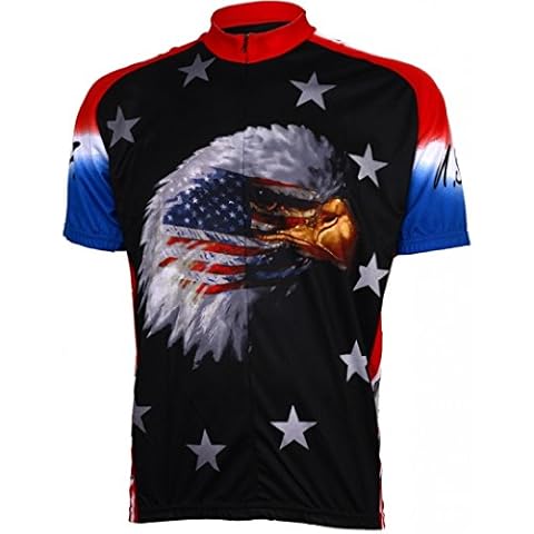 Men's American Eagle Cycling Jersey, XX-Large Multi Cover