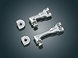 Kuryakyn 4511 Motorcycle Foot Control Component: Short Right Angle Peg Mounts, Chrome, 1 Pair