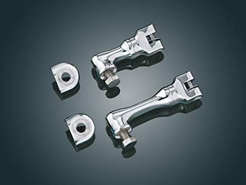 Kuryakyn 4511 Motorcycle Foot Control Component: Short Right Angle Peg Mounts, Chrome, 1 Pair
