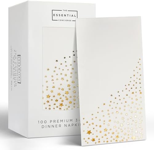 Stylish Gold Dinner Napkins...