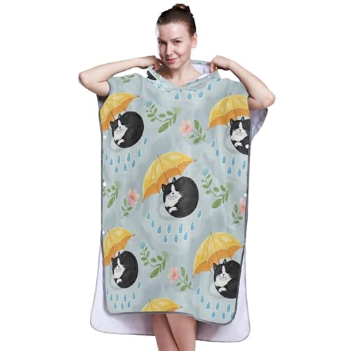 Poncho surf grande taille pour se changer facilement dehors