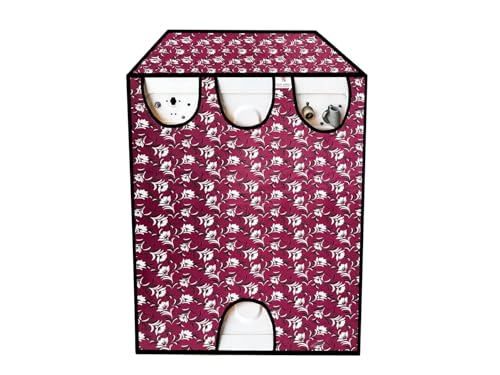 Image of Front Load Fully Automatic Washing Machine Cover for 8.5kg to 10kg | Waterproof & Dustproof Polyester Cover with Zip Closure | Suitable with Samsung, IFB, LG, Bosch & More (67 x 67 x 87 cm)