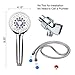 Handheld Shower Head with Hose High Pressure 5 Spray Settings Massage Spa Detachable Hand Held Showerhead Chrome Face with 60