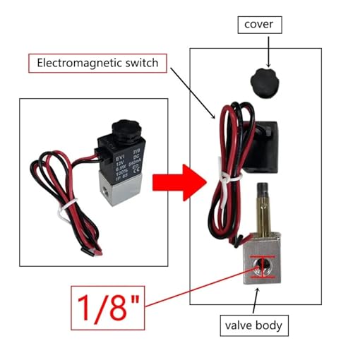 Électrovanne résistant eau chaude évite blocage circuit 1/8 AC - 6