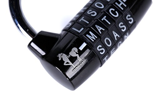 Tumecos - Lucchetto a combinazione di 5 lettere