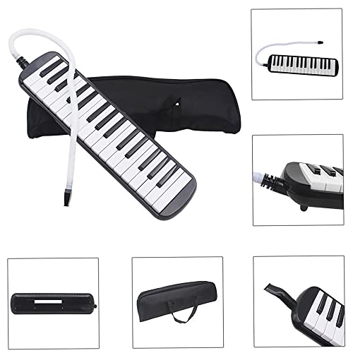 Mibee 32 Piano Keys Melodica Musical Instrument For Music Lovers Beginners Gift With Carrying Bag (Black) #TOP4