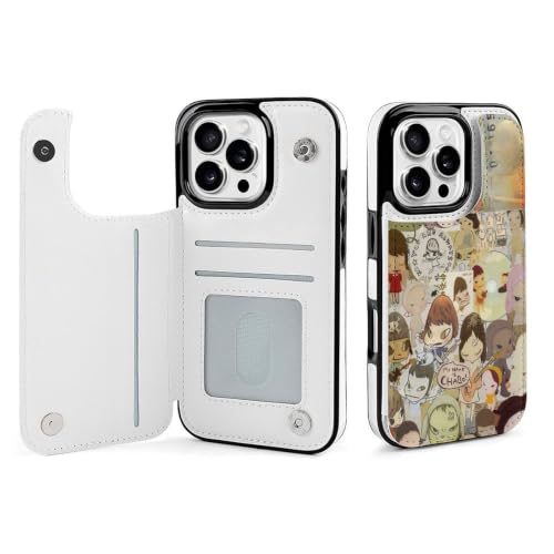 �ޗǔ��q iPhone16Pro�p�P�[�X �蒠�^ �X�}�z�P�[�X �A�C�t�H��16�v���p�P�[�X Case �g�уJ�o�[ �S�ʕی� PU���U�[ �ϏՌ� ���u���@�\ �y�� [���s�A���i]
