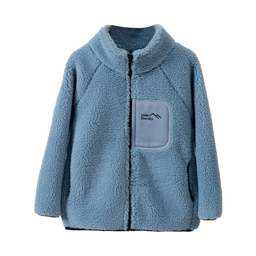 Veste polaire fille pour la marche et l'école manteau pelucheux d'automne chaud pour adolescent