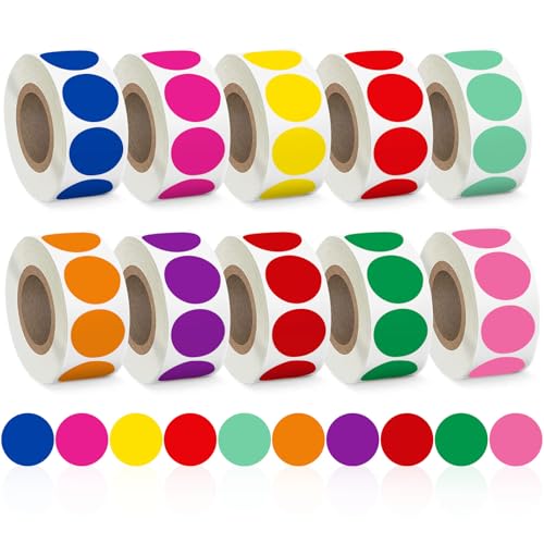 Autocollant à pois colorés adhésif puissant et repositionnable