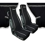 Melissa - Juego completo de fundas de asiento y cortina para camión (101 piezas, microfibra, universal), color negro