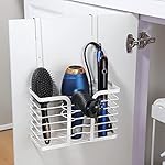 YIGII Hair Dryer Holder Adjustable Height - Hair Tool Organizer White Bathroom Organizer Hot Styling Tools Storage for Hair Dryer, Flat Iron, Curling Iron, Straightener - Image 2
